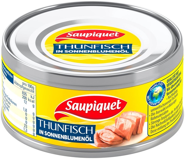 Bild 1 von Saupiquet Thunfisch in Sonnenblumenöl (185 g)