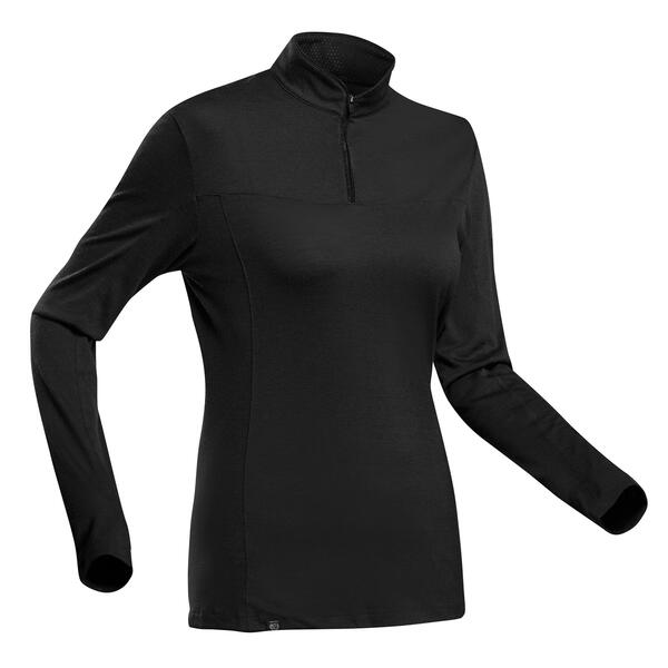 Bild 1 von Merinoshirt Damen langarm Zip - MT500