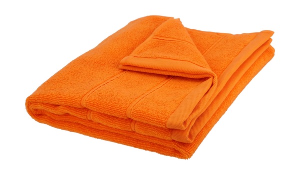 Bild 1 von HOME STORY Handtuch  Lifestyle orange Baumwolle, reine Baumwolle Maße (cm): B: 50 Heimtextilien