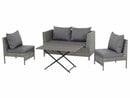 Bild 1 von Gardamo Vigo Lounge Set 4-teilig, Geflecht Mix, grau