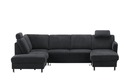 Bild 1 von Kollektion Kraft Wohnlandschaft schwarz Maße (cm): B: 305 H: 90 T: 200 Polstermöbel