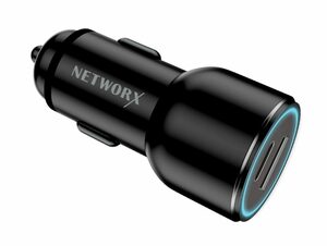 Networx Premium KFZ-Ladegerät, USB-C, USB-A, schwarz