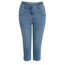 Bild 1 von Damen Capri-Jeans, einfarbig