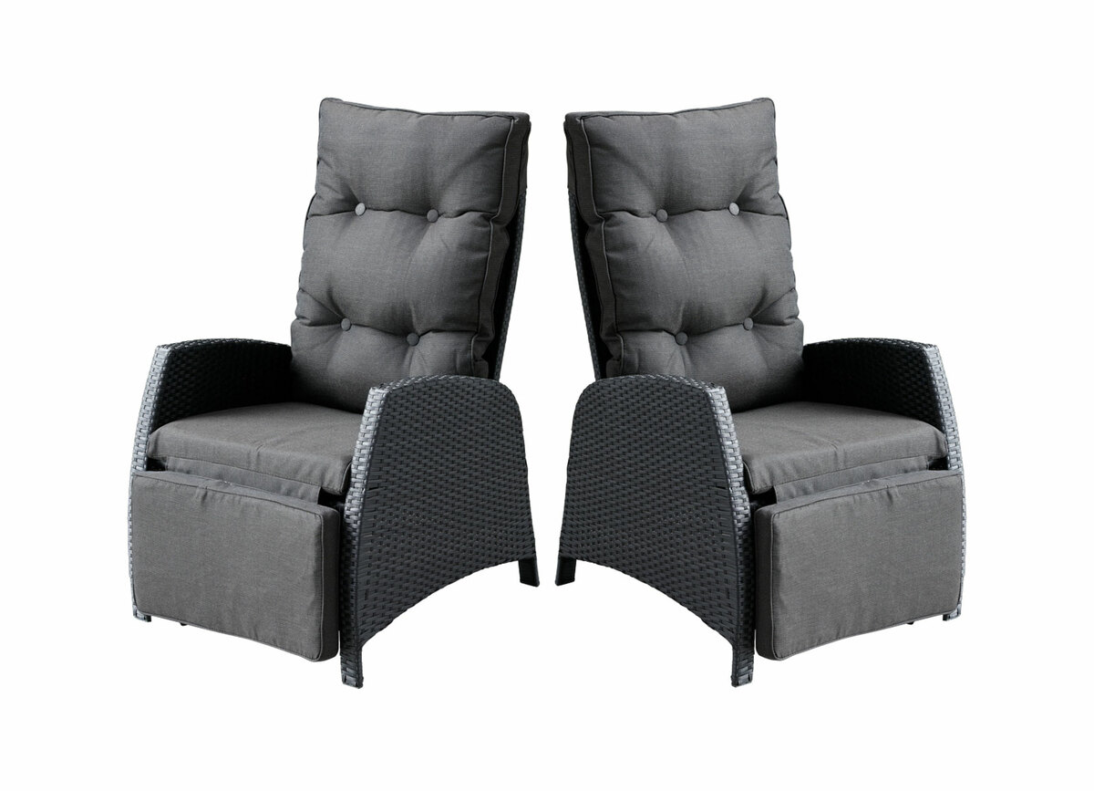 Bild 4 von Loungesessel 61,5x107x70cm 2er-Set Anthrazit
