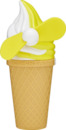 Bild 1 von IDEENWELT Mini-Ventilator weiß/gelb