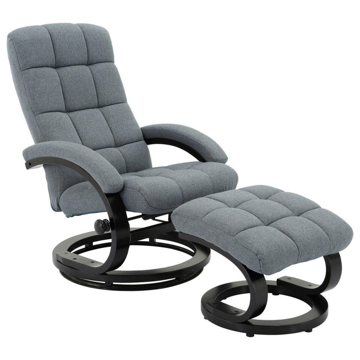 Bild 1 von CARRYHOME RELAXSESSELSET Linon Hocker, Weiß