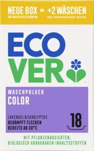 Ecover Colorwaschmittel Pulver Lavendel & Eukalyptus 18 WL