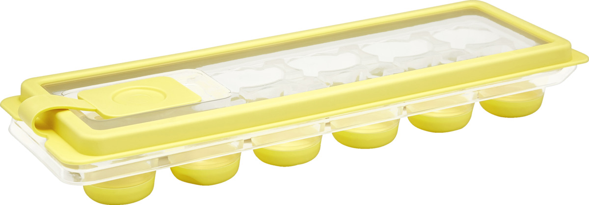 Bild 1 von IDEENWELT Eiswürfelform mit Deckel gelb