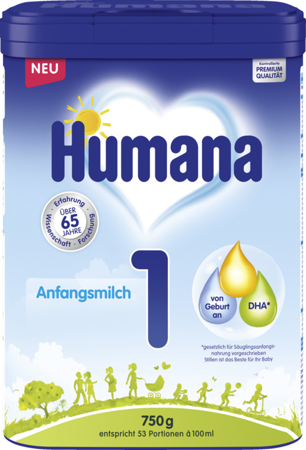 Bild 1 von Humana Anfangsmilch 1, von Geburt an