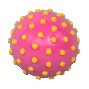 Wasserball klein mit Noppen - rosa/gelb