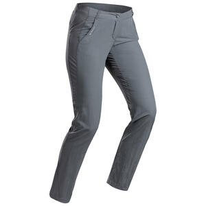 Wanderhose Bergwandern MH100 Damen dunkelgrau