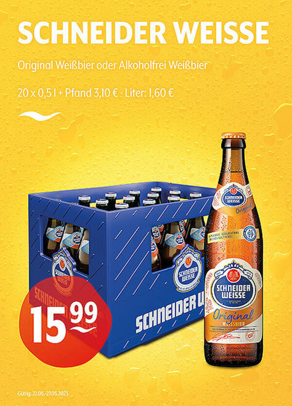 Bild 1 von SCHNEIDER WEISSE Original Weißbier oder Alkoholfrei Weißbier