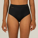 Bild 1 von Bikini-Hose Damen Rosa Surfen hoher breiter Taillenbund schwarz