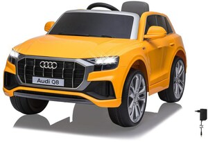 Ride-on Audi Q8 Kinder Elektrofahrzeug gelb