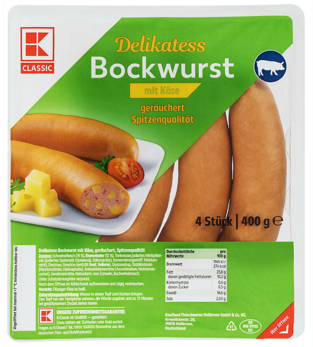 K Classic Käse Bockwurst Von Kaufland Ansehen