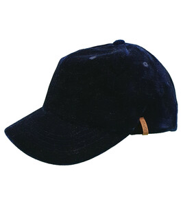 Barts Telli Kinder-Cap coole Schirmmütze mit weichem Samtstoff Navy-Blau