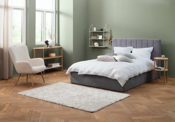 Bild 2 von Bettgestell AGERFELD 140x200 dunkelgrauer Stoff