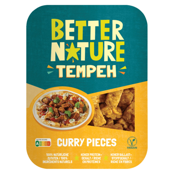 Bild 1 von Better Nature Tempeh Curry Pieces vegan 180g
