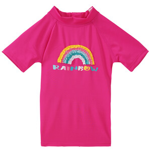 Mädchen UV-Badeshirt mit Regenbogen