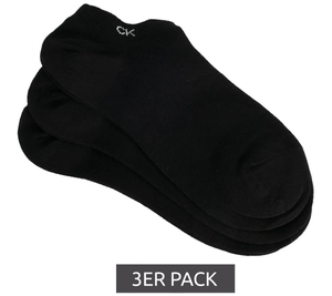 3er Pack Calvin Klein Damen Sneaker-Socken kurze Strümpfchen 701218741-001 Schwarz