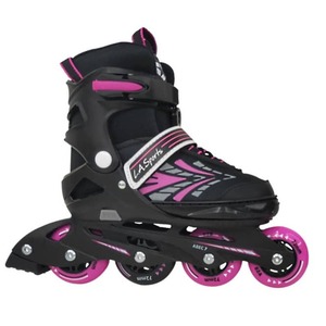 Inline Skates - Stripes pink - verstellbare Gr&ouml;&szlig;e: 29-33