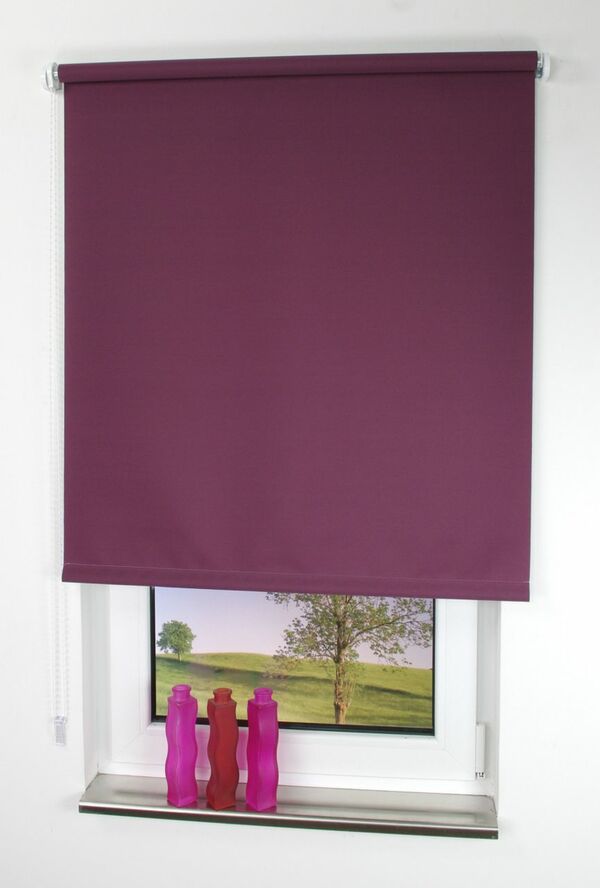 Bild 1 von Bella Casa Seitenzugrollo, Kettenzugrollo, 180 x 62 cm, brombeere
