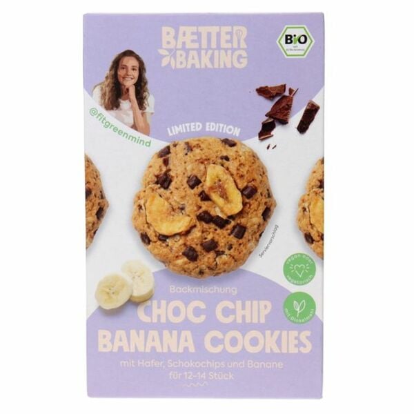 Bild 1 von Baetter Baking BIO Backmischung Choc Chip Banana Cookies