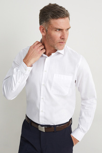 C&A Businesshemd-Regular Fit-Cutaway-bügelleicht, Weiß, Größe: XL