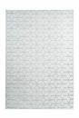 Bild 1 von megusta Hochflorteppich Weiß / Graublau 80cm x 150cm