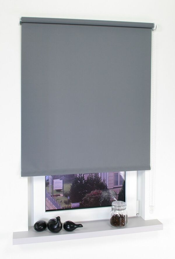 Bild 1 von Bella Casa Seitenzugrollo, Kettenzugrollo, 180 x 142 cm, dunkelgrau