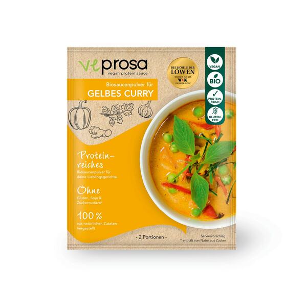 Bild 1 von Veprosa Pulver vegane Proteinsoße 50g - versch. Sorten - Curry