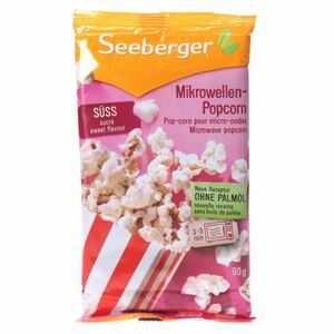 Seeberger 2 x Mikrowellen Popcorn, süß