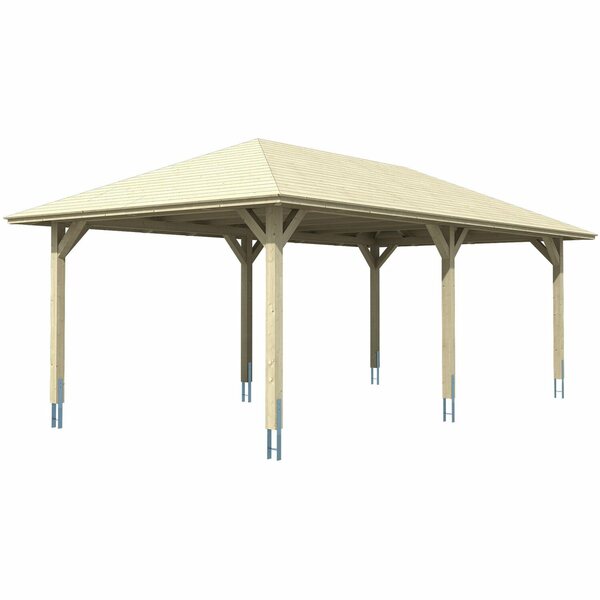 Bild 1 von Skan Holz Carport Taunus 439 cm x 786 cm Schiefergrau