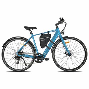 HILAND E-Bike 28 Zoll E-Trekkingräder Herren Damen Elektrofahrrad Citybike, 7 Gang Shimano Tourney TY300 7speed Schaltwerk, Kettenschaltung, Heckmotor 250,00 W, (set, mit Akku-Ladegerat, mit We