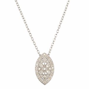 ART DECO DIAMONDS Kette 45 Diamanten zus. ca. 0,10ct Silber 925