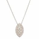 Bild 1 von ART DECO DIAMONDS Kette 45 Diamanten zus. ca. 0,10ct Silber 925