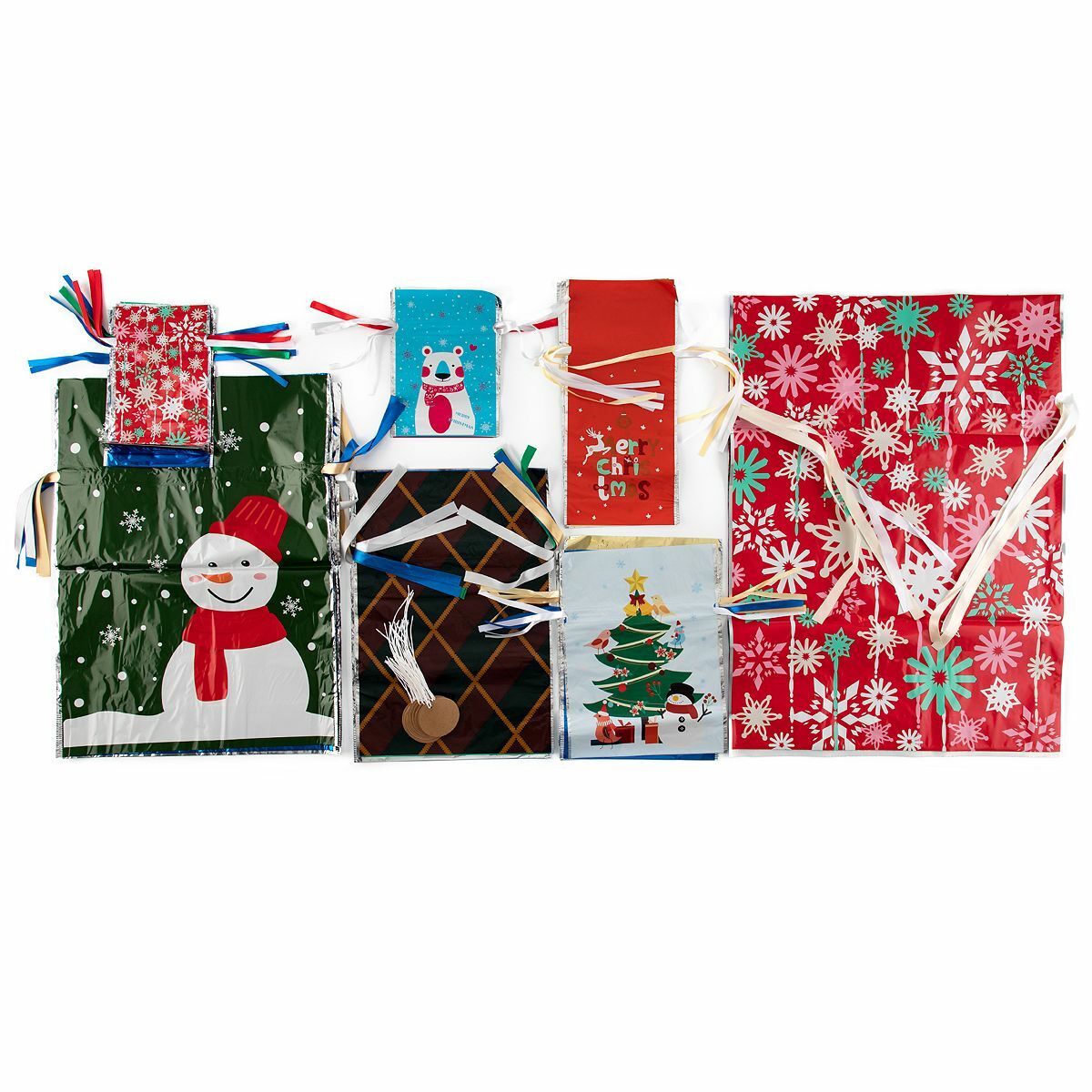 Bild 1 von ABELLA Xmas Geschenktüten-Set mit Geschenkanhänger viele Größen/Designs 56tlg.