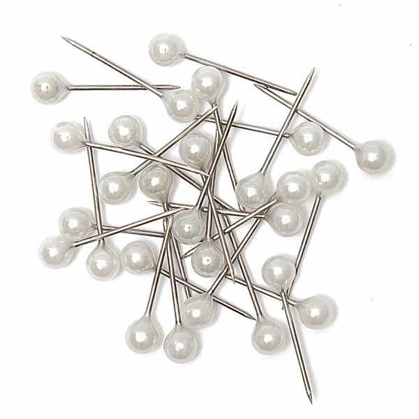 Bild 1 von Rico Design Pailletten-Nadeln mit Perlenaufsatz silber 11g
