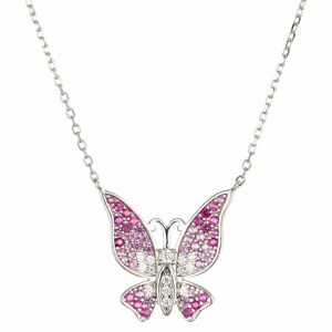 DIAMONIQUE® Collier = 0,54ct Brillantschliff Silber rhodiniert