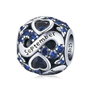 Geburtstag Schmuck Geschenke für Frauen Mädchen, 925 Sterling Silber Charm Anhänger fit für Pandora Charme Armband