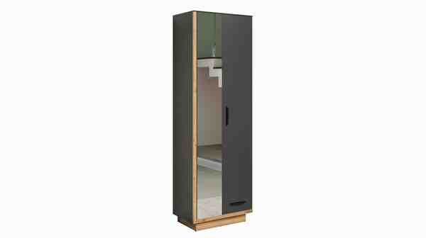 Bild 1 von Garderobenschrank anthrazit - Eiche 197 cm - SYNNAX