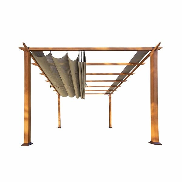 Bild 1 von PARAGON OUTDOOR Pergola FLORIDA flach, quadratisch inkl. Dacheindeckung 350x350cm