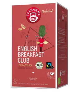Teekanne Selected Bio English Breakfast Club  25 Teebeutel (63 g)