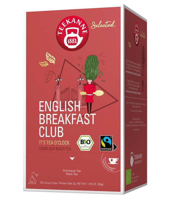 Bild 1 von Teekanne Selected Bio English Breakfast Club  25 Teebeutel (63 g)