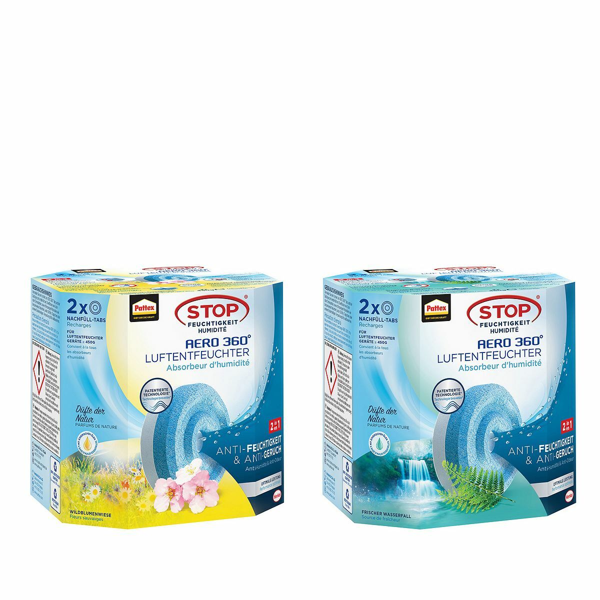 Bild 1 von PATTEX® Luftentfeuchter Aero 360° Refill-Set 4x450g