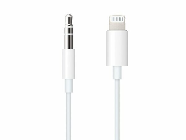 Bild 1 von Apple Lightning Kabel, Lightning auf 3,5 mm Audio, 1,2 m, weiß