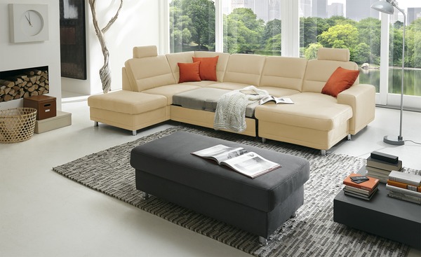 Bild 1 von Kollektion Kraft Wohnlandschaft Steel  Marc creme Maße (cm): H: 85 Polstermöbel