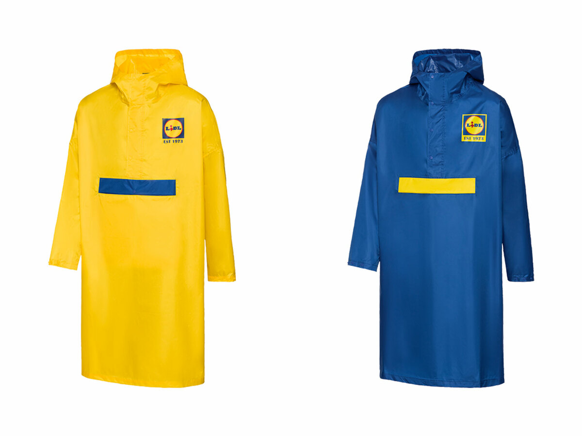 Bild 1 von CRIVIT Lidl Regenponcho mit Kapuze und Druckknopfleiste