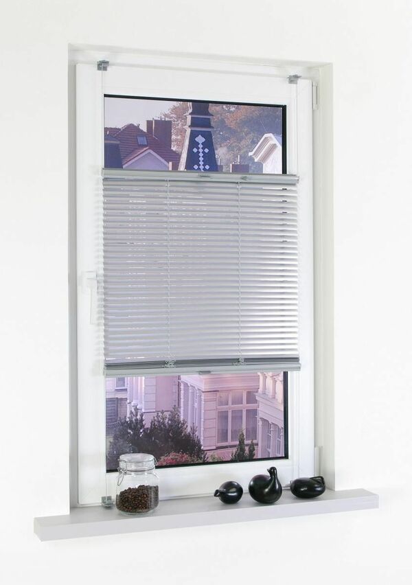 Bild 1 von Bella Casa, Klemmfix Jalousie verspannt aus Aluminium, 50 x 130 cm (Breite x Höhe), silber