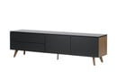 Bild 1 von TV-Lowboard  Gala schwarz Maße (cm): B: 210 H: 57 T: 45 Kommoden & Sideboards